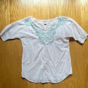 Sundance boho embroidery shirt